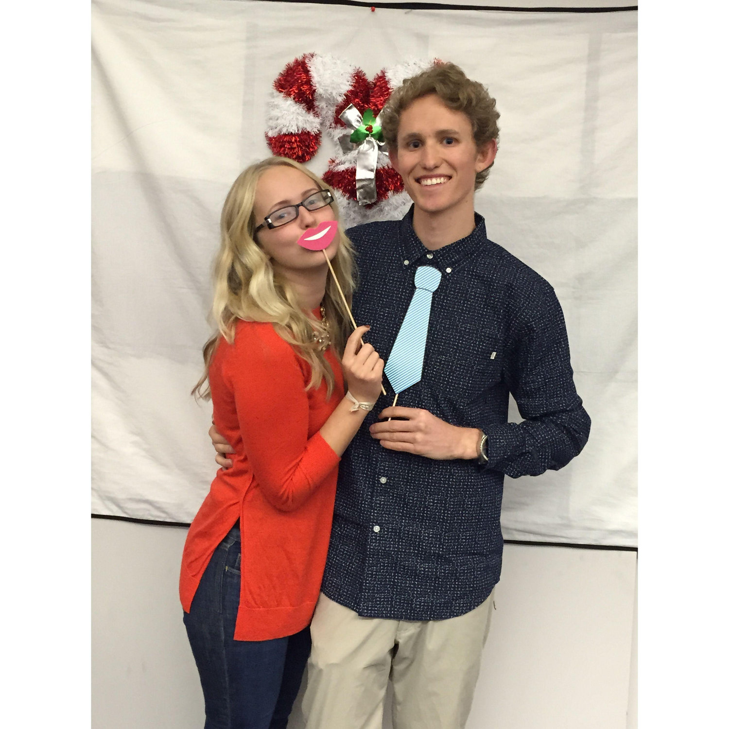 Visiting Cole at Chapman for his Crew holiday party 2014