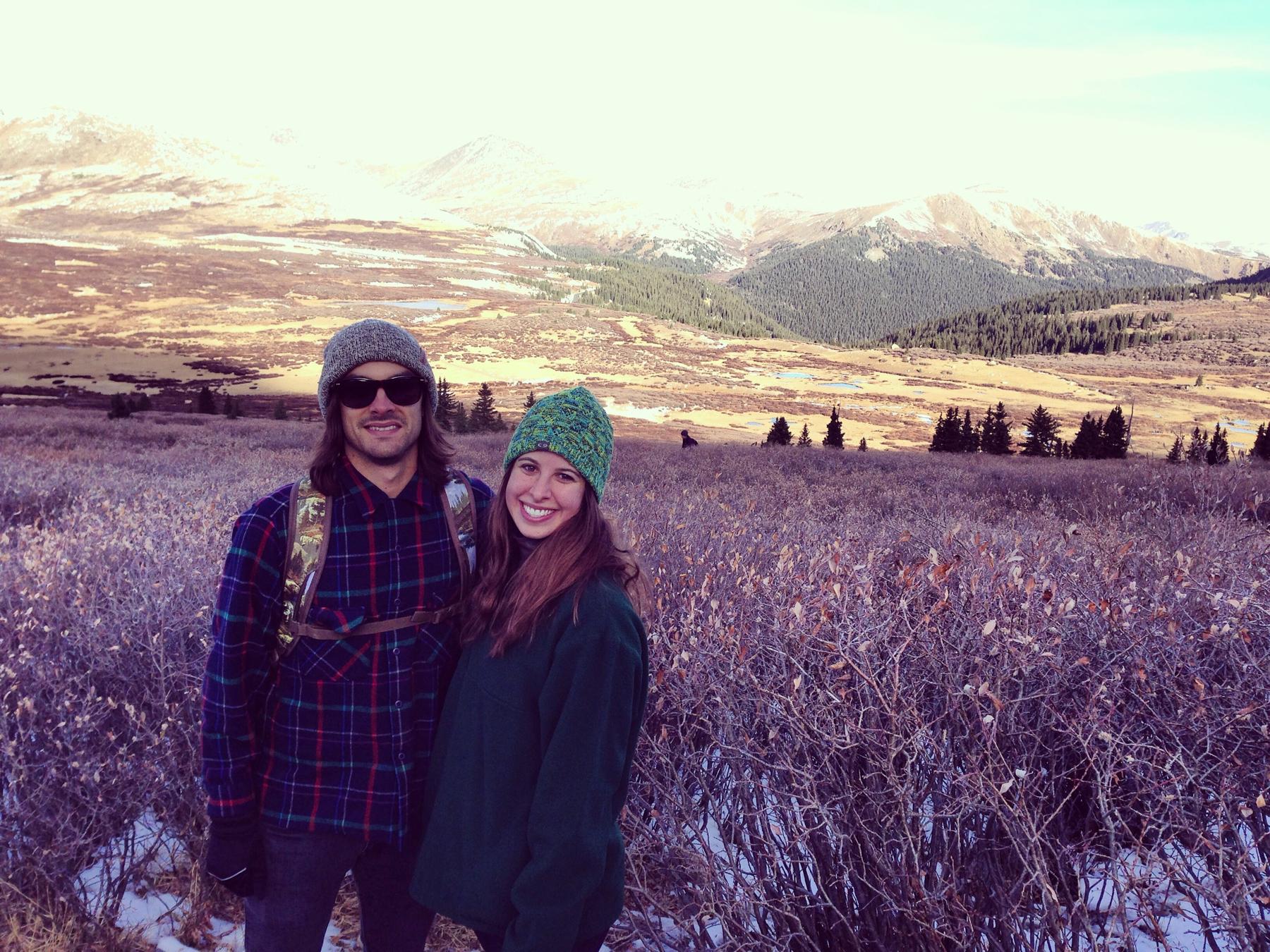 Our first photo together hiking Mt. Bierstadt in Colorado