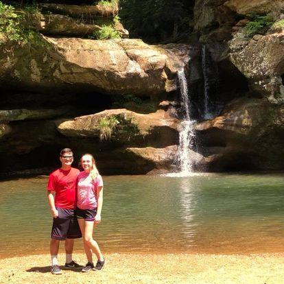 Our first hike at hocking hills