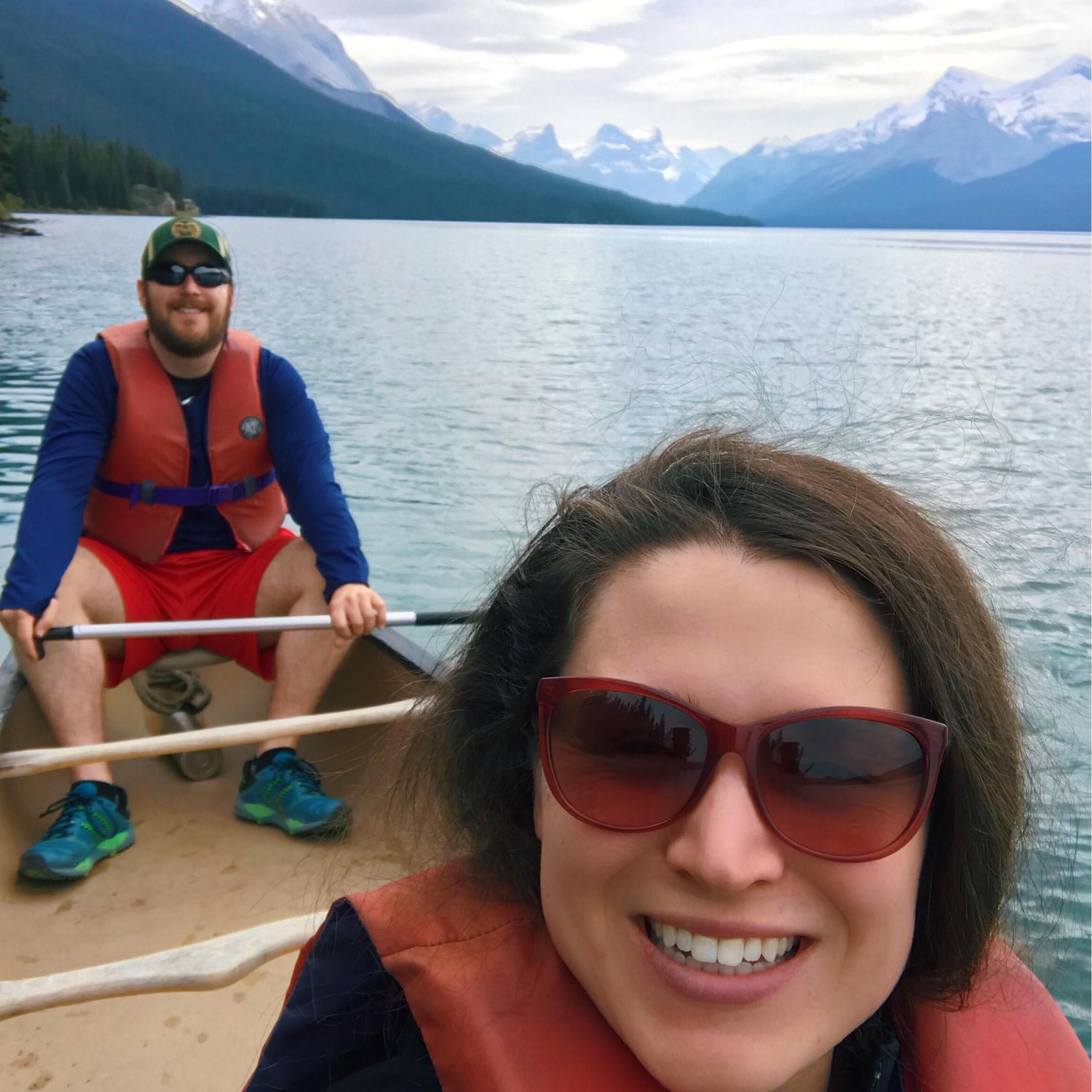 Out on Maligne Lake, Jasper National Park, Alberta