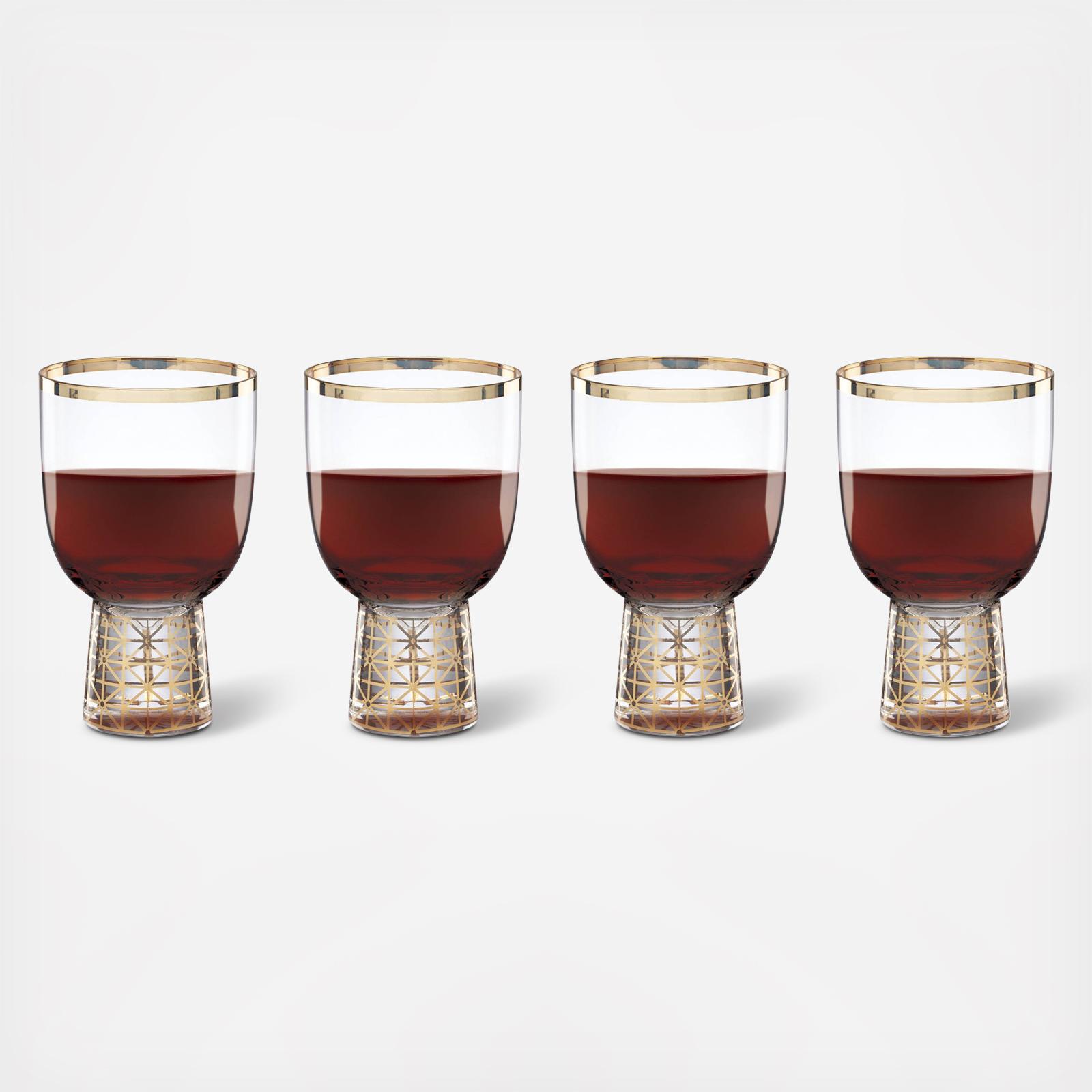 Tuscany Classics Gold Frost Wine Glasses, Set of 4 - Thumbnail 2