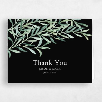 Black Wedding Thank You - Eastwick