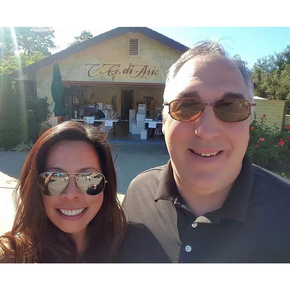 At one of our wine tours in Amador County, 2016.