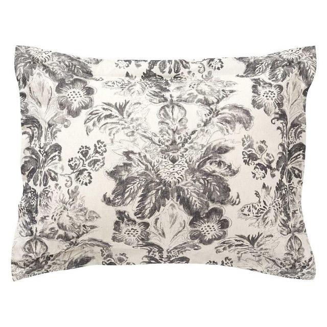 Thea Print Shams, Gray Multi, Standard Sham