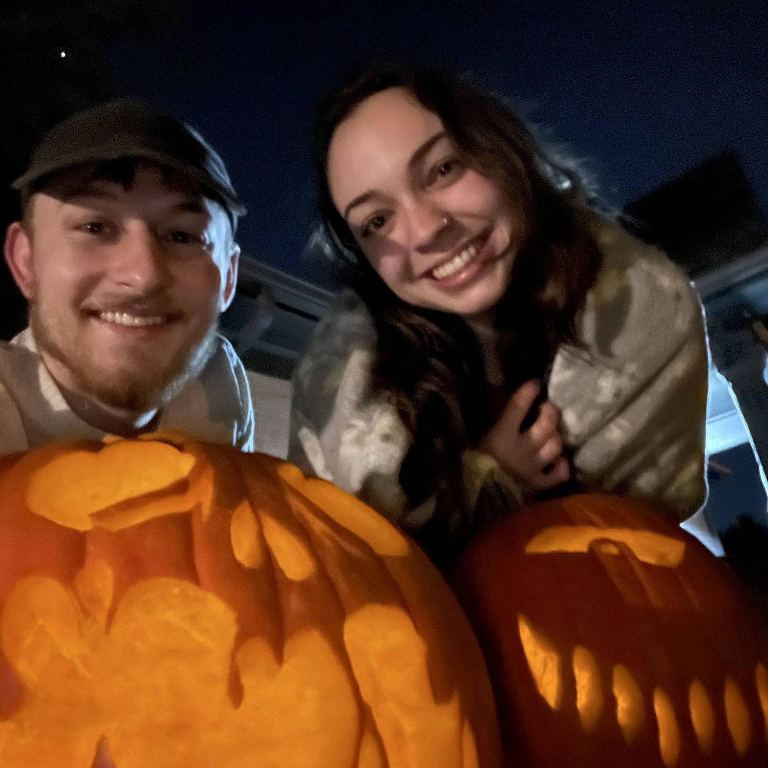 2nd Halloween together - pumpkin carving 2022