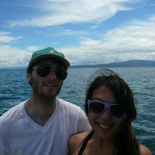 June 2010: Emma and Roger meet for the first time as environmental conservation volunteers in Costa Rica (monitoring dolphins and poisonous dart frogs).