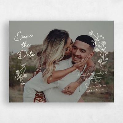 Mustard, Yellow Wedding Save the Date - Larian Photo