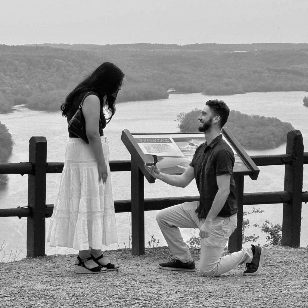 💍 The moment we got engaged—Arman popped the question on April 19, 2025!