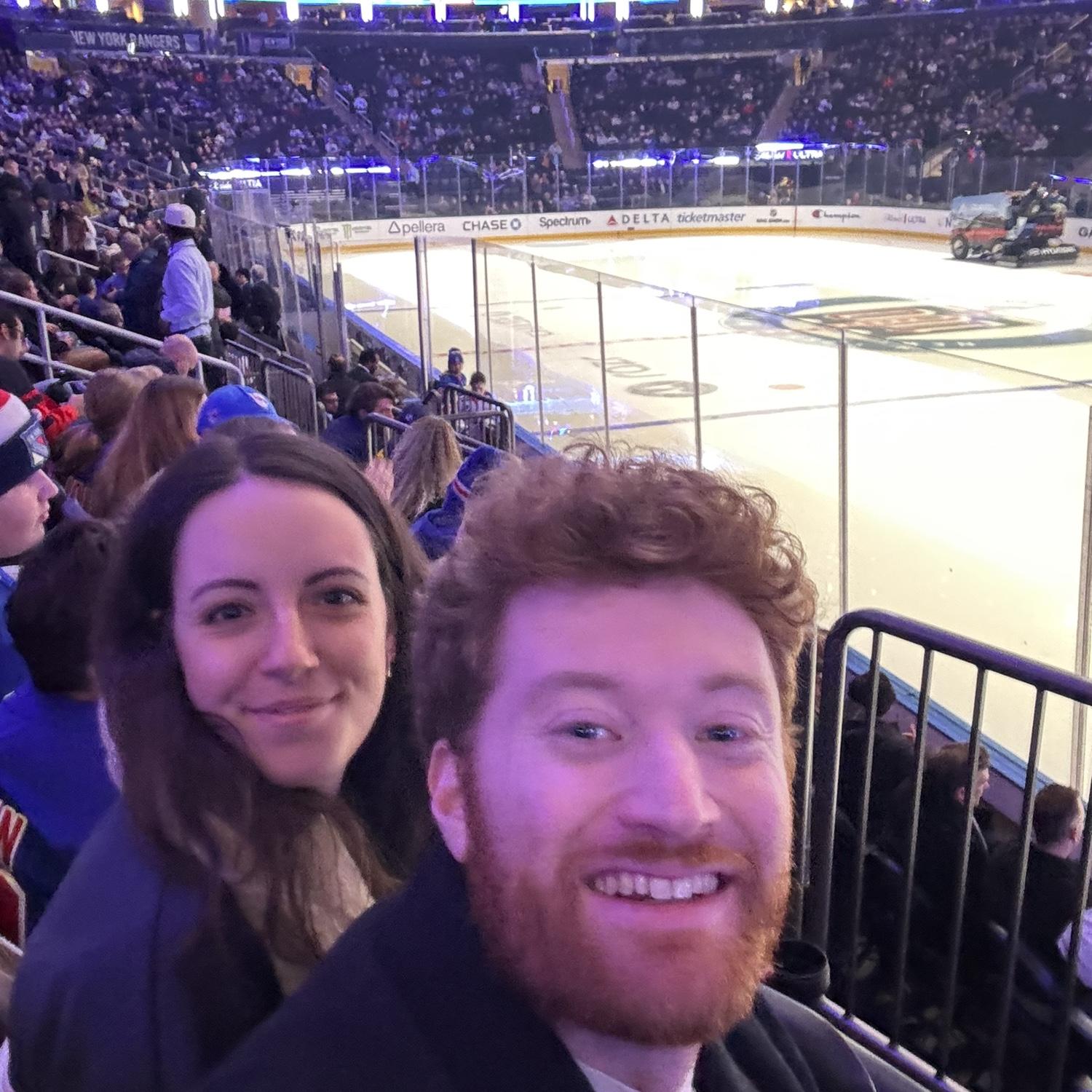 Their first ever Rangers game !