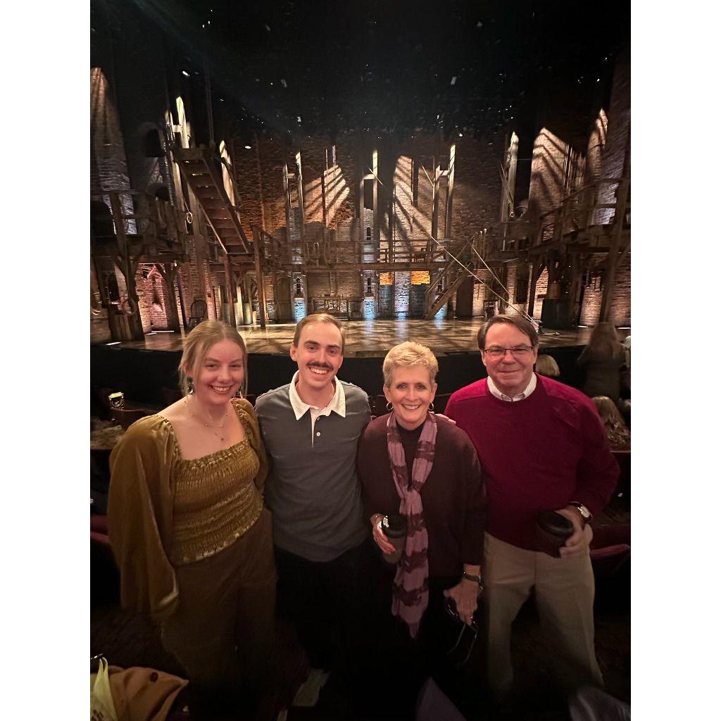 Before seeing "Hamilton" on Broadway!