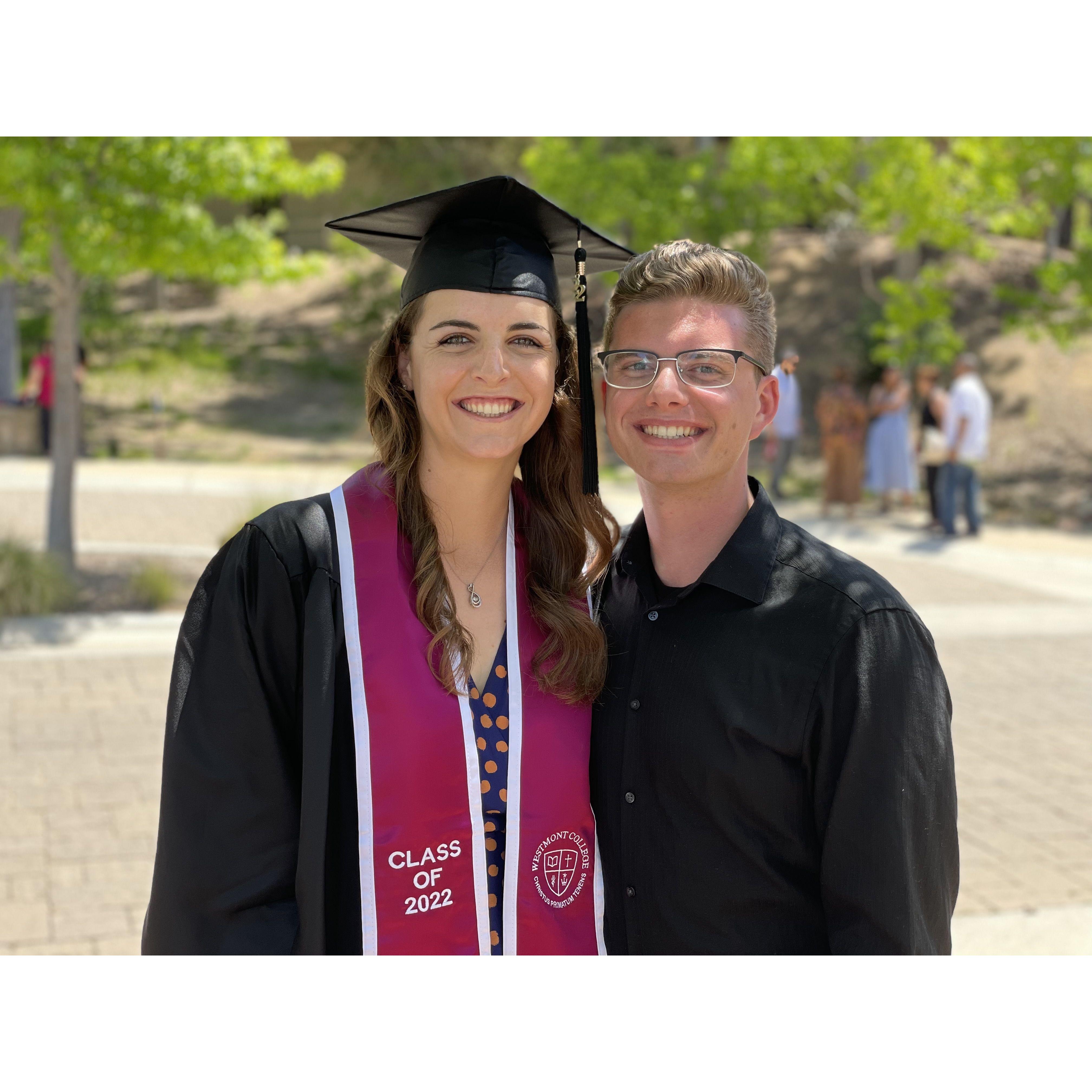 May 7, 2022 Katherine graduated from Westmont College with a Bachelors in Communication.