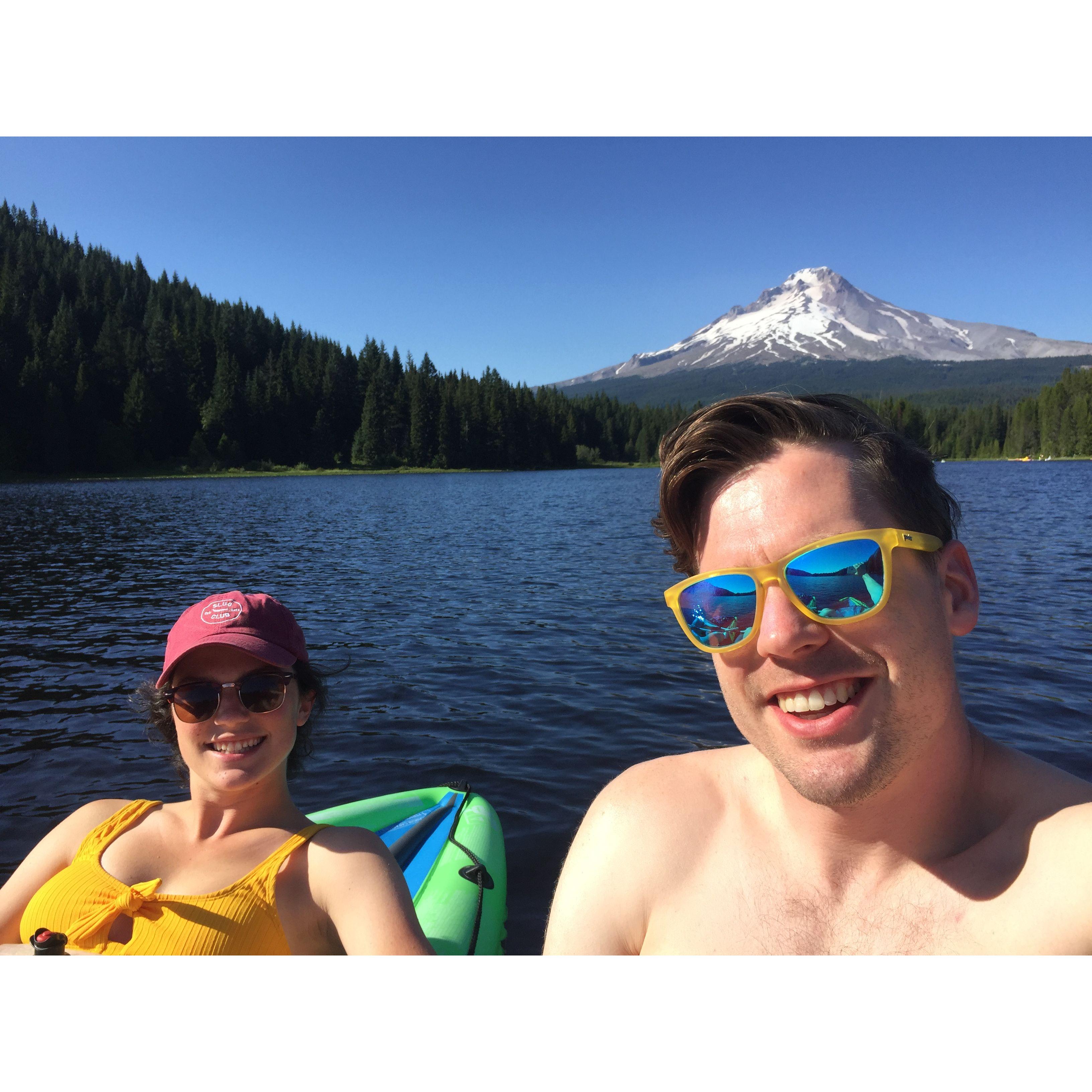 Lake Trillium near Mt. Hood.