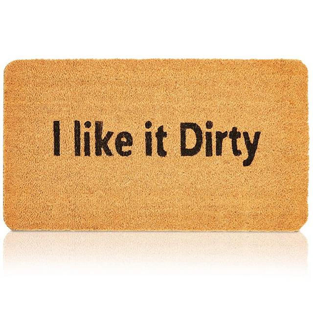 Juvale I Like it Dirty Funny Outdoor Doormat