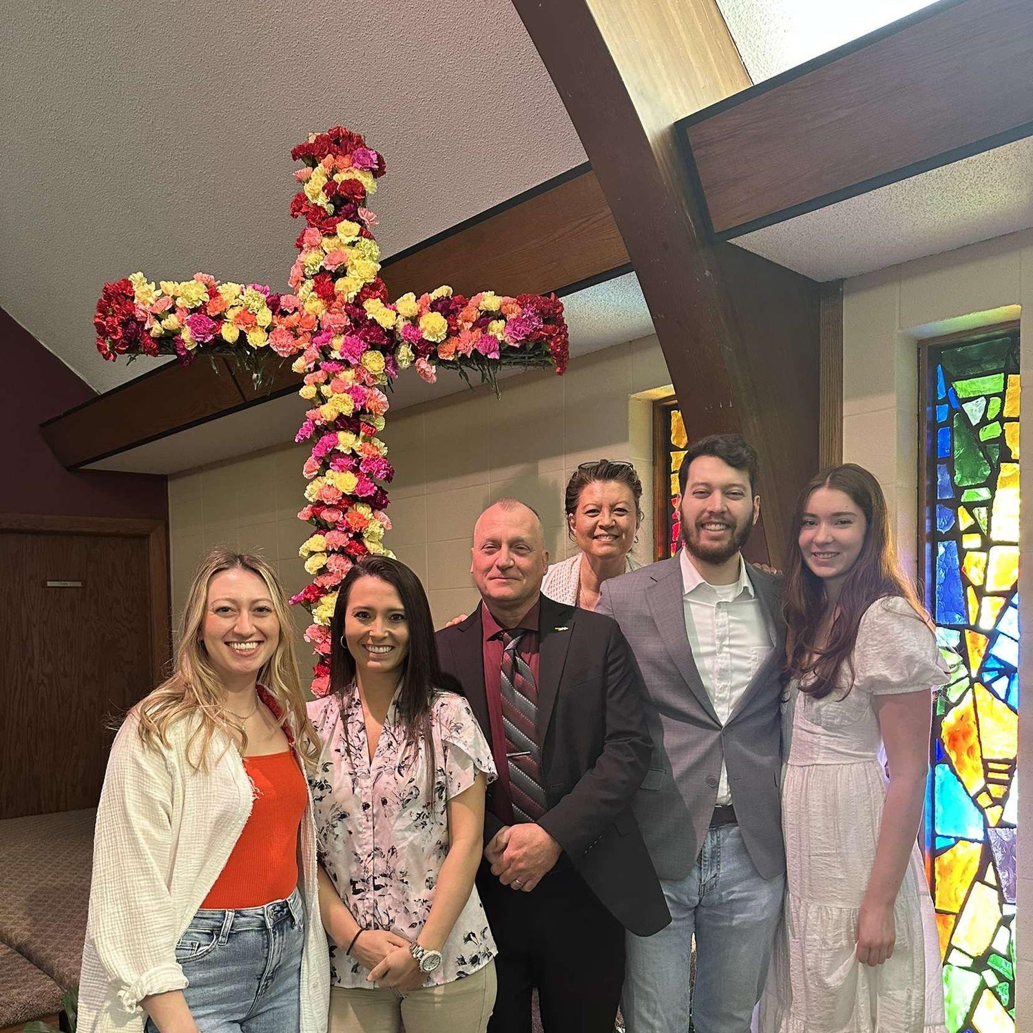 First Easter in Ohio, I'm on the edge in case the Soverns need to crop me out
