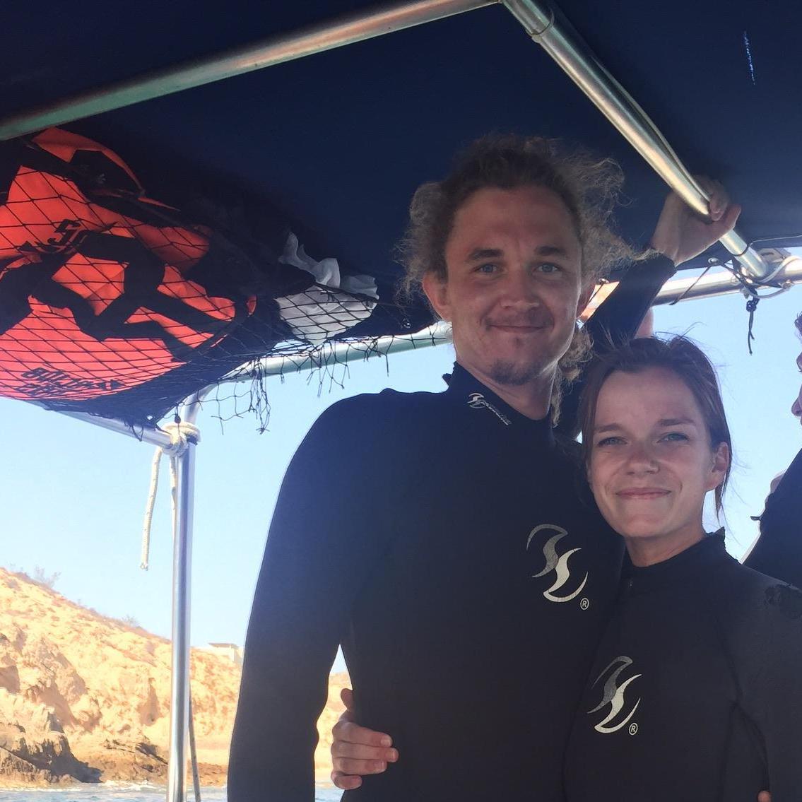 Our first time snorkeling! .... And most likely, my last!