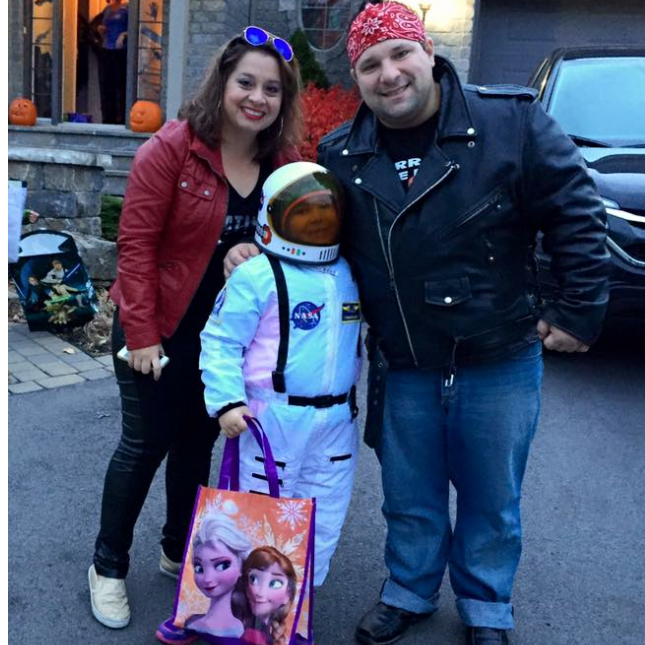 Our first trick o treat together, 80's style!