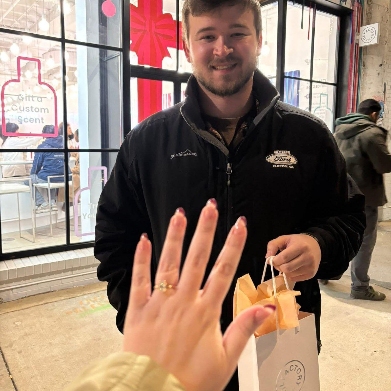 Engagement Day! π December 20, 2025. π€ Just made our customized wedding perfume to always remember that day!