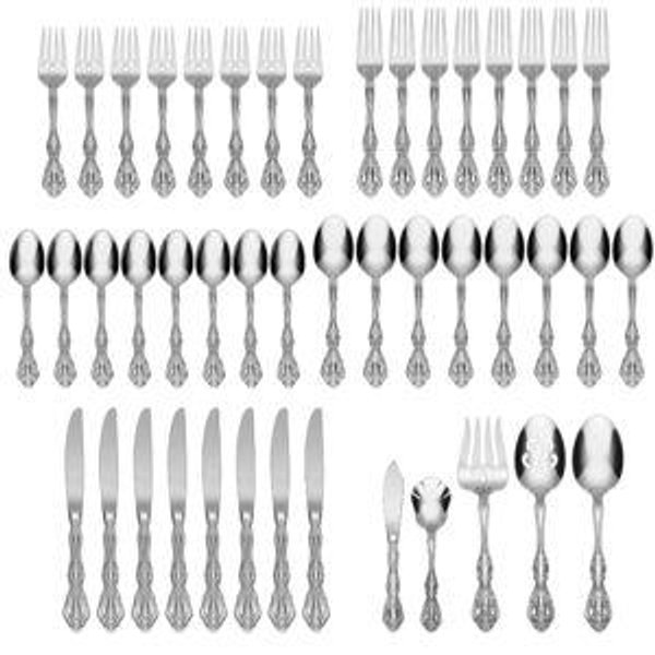 Oneida Michelangelo 45 Piece Fine Flatware Set, Service For 8