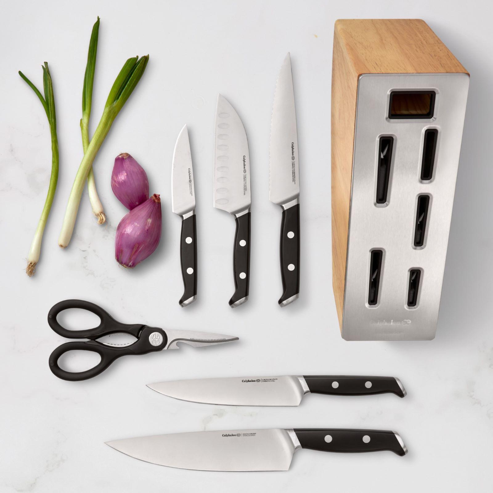 Calphalon, Premier 7-Piece Knife Set with SharpIN EdgeTech | Zola