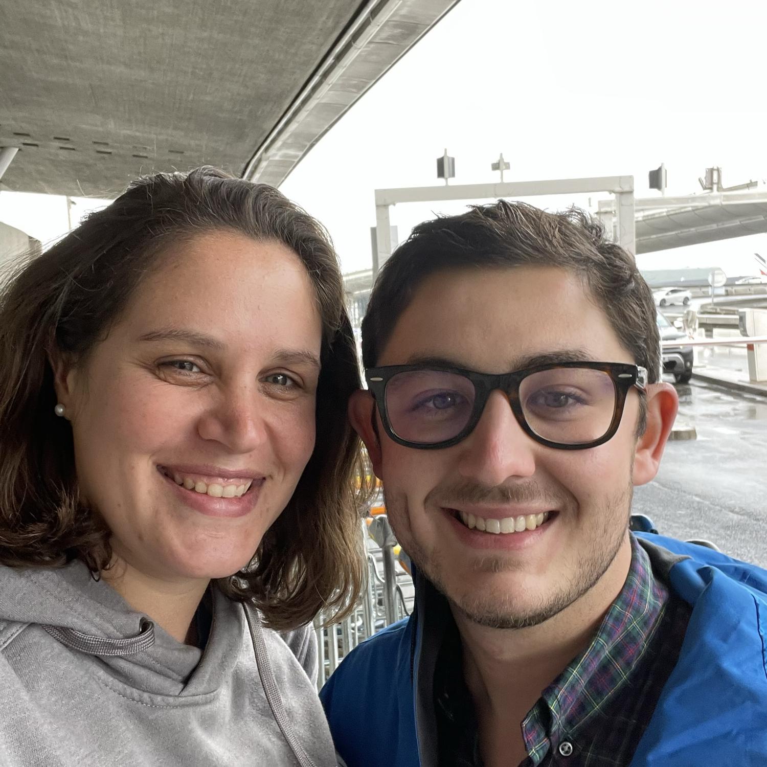 Sponsored by: a Sleepless night traveling, featured is the fresh air at the Paris, France airport