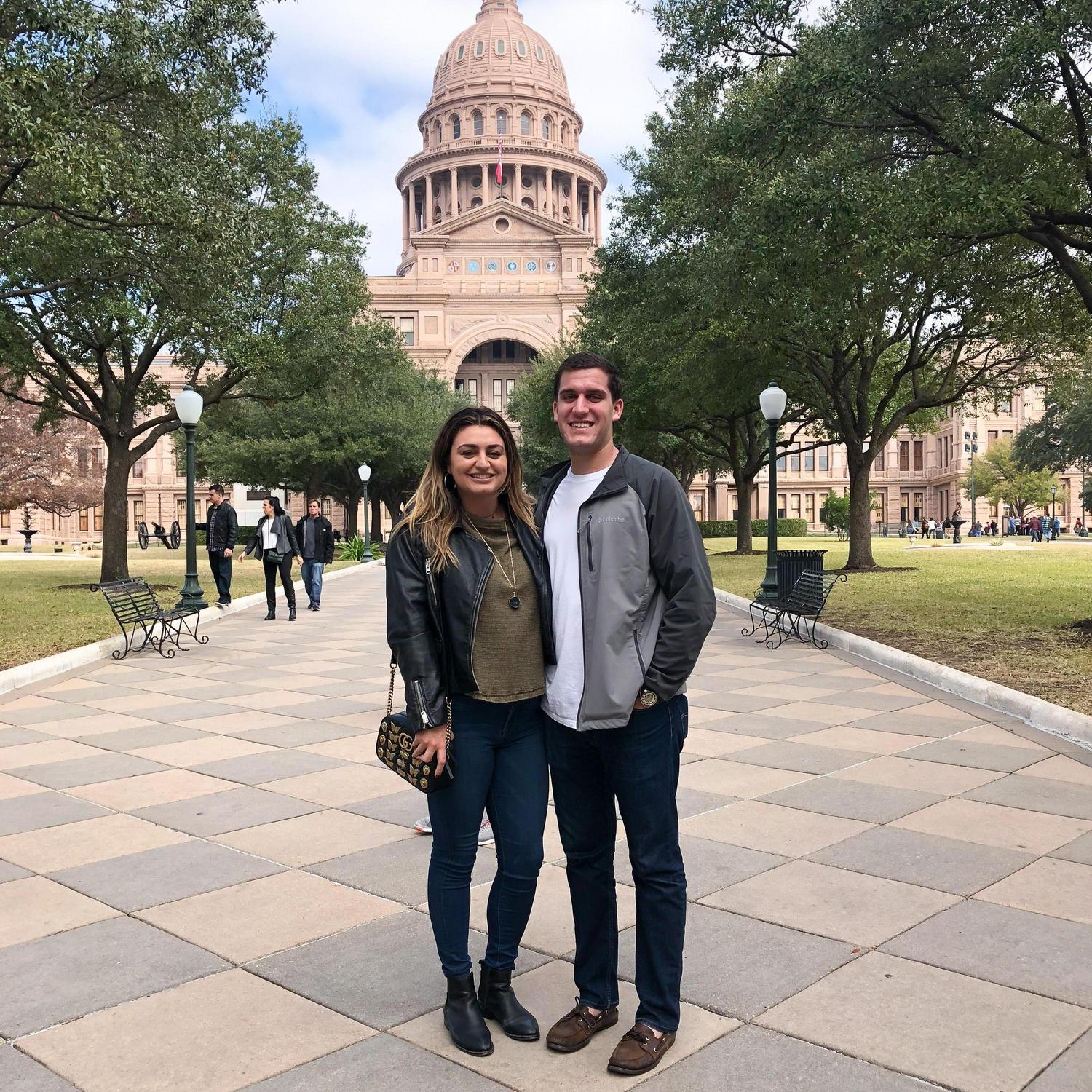 Our first trip together... the weekend I met Connor's family. Austin, TX