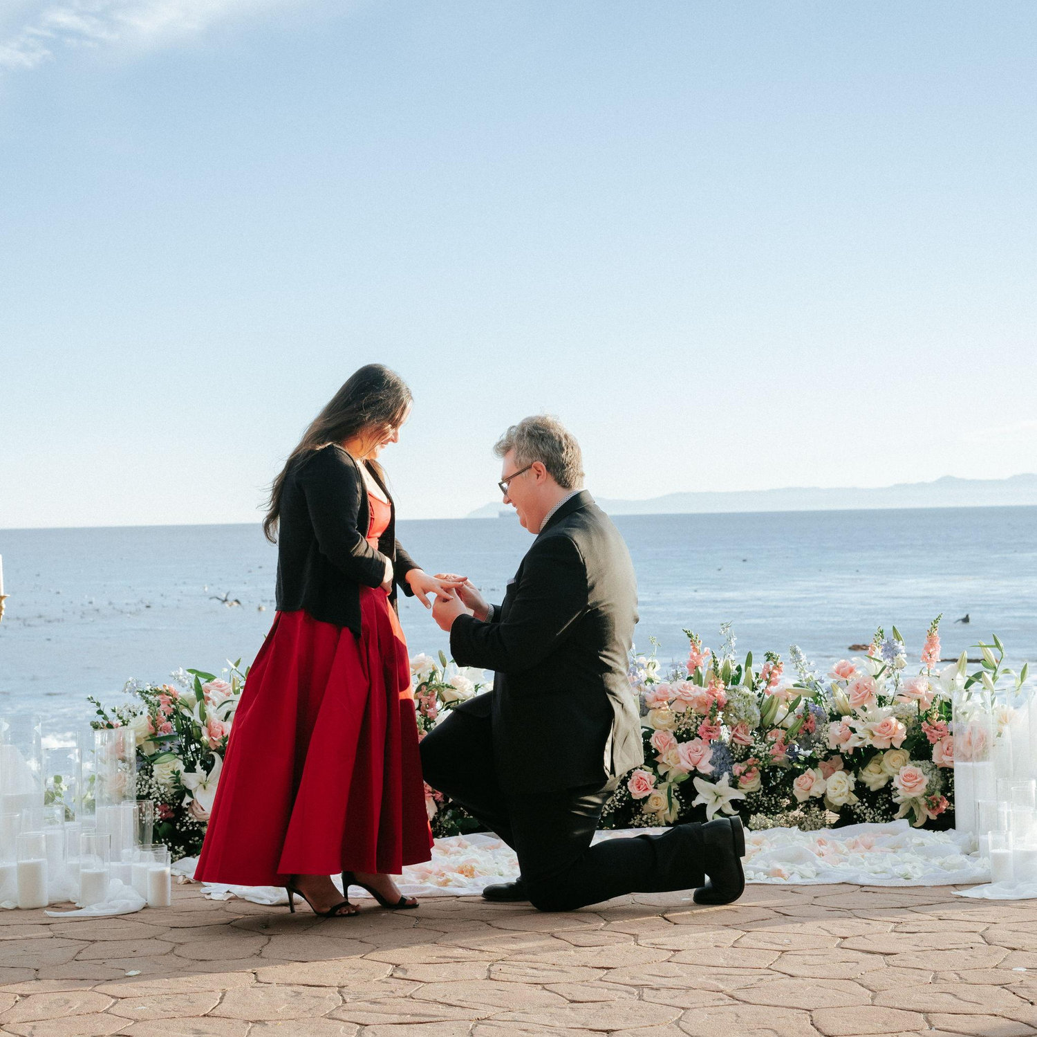 Courtesy of @ranjith.studios. Engagement in San Pedro, California at Royal Palms Beach.