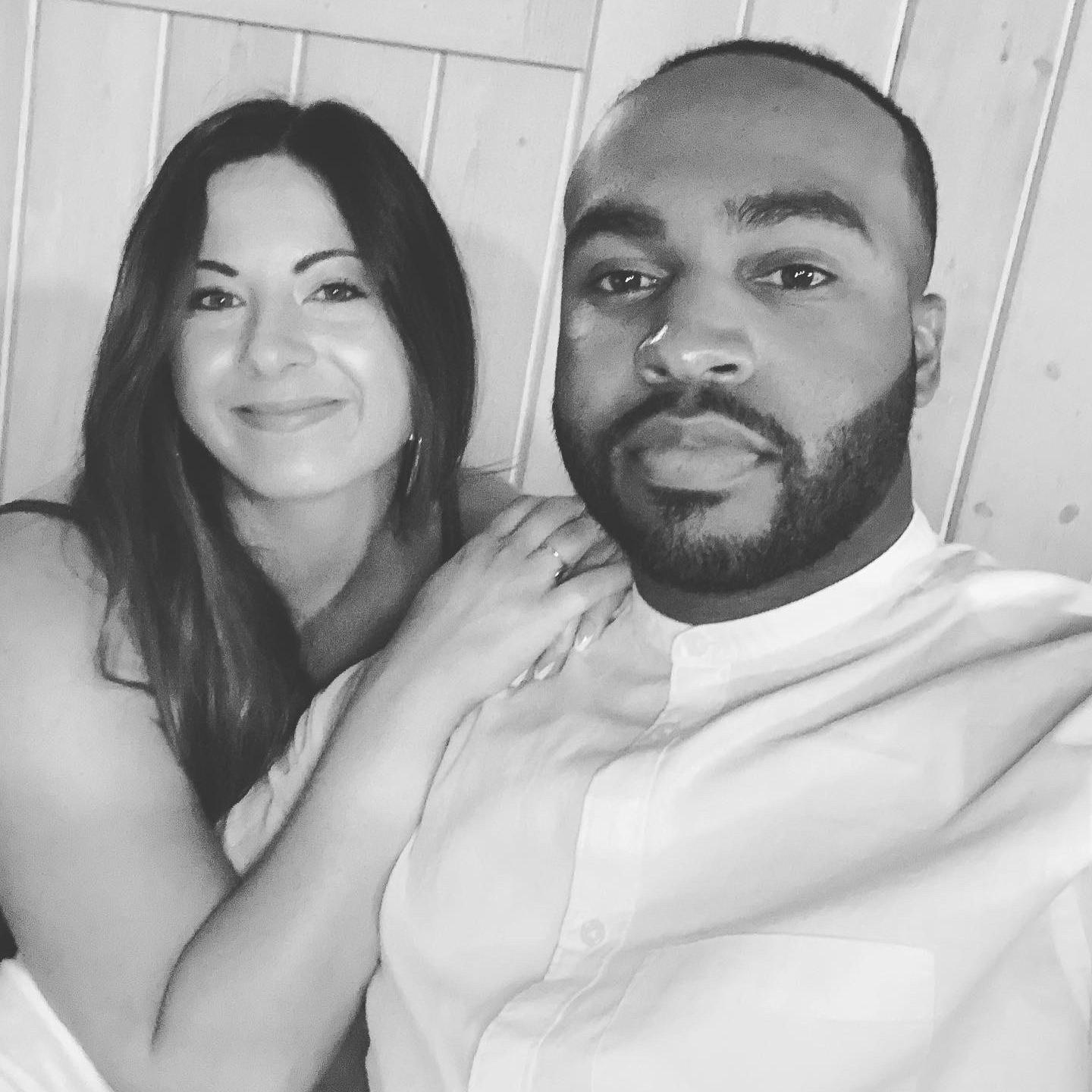 Our first wedding together