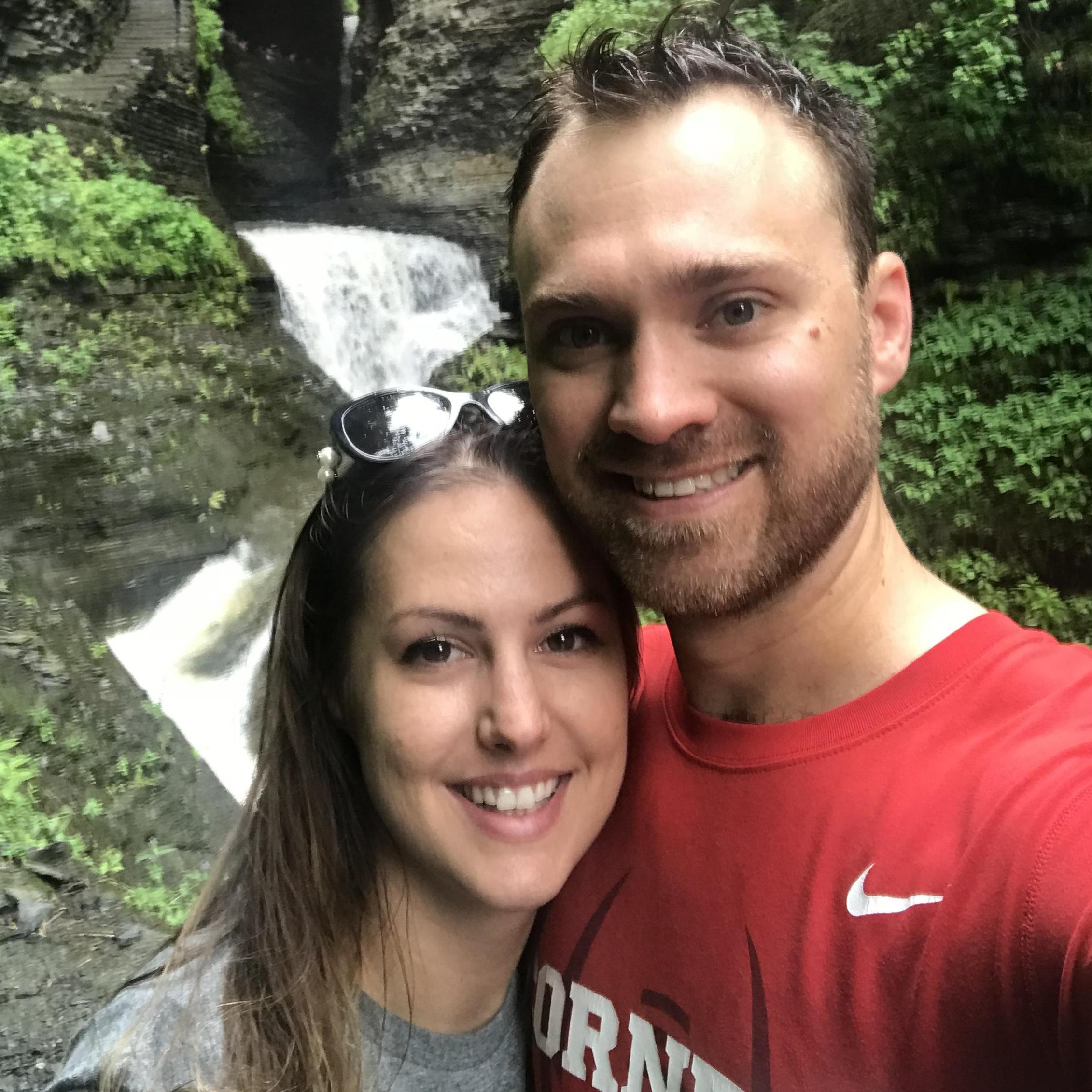 Selfie at Watkins Glen State Park, got a little wet from the waterfalls there!