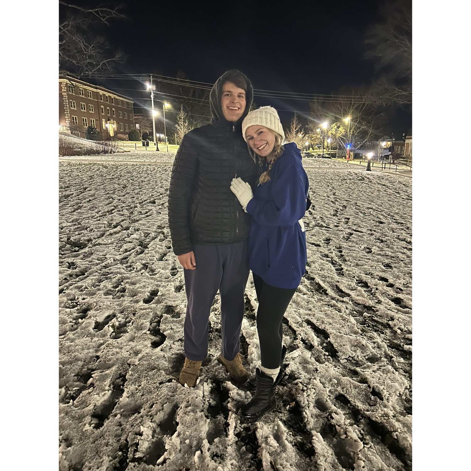 Long distance was over and we were at the same college!