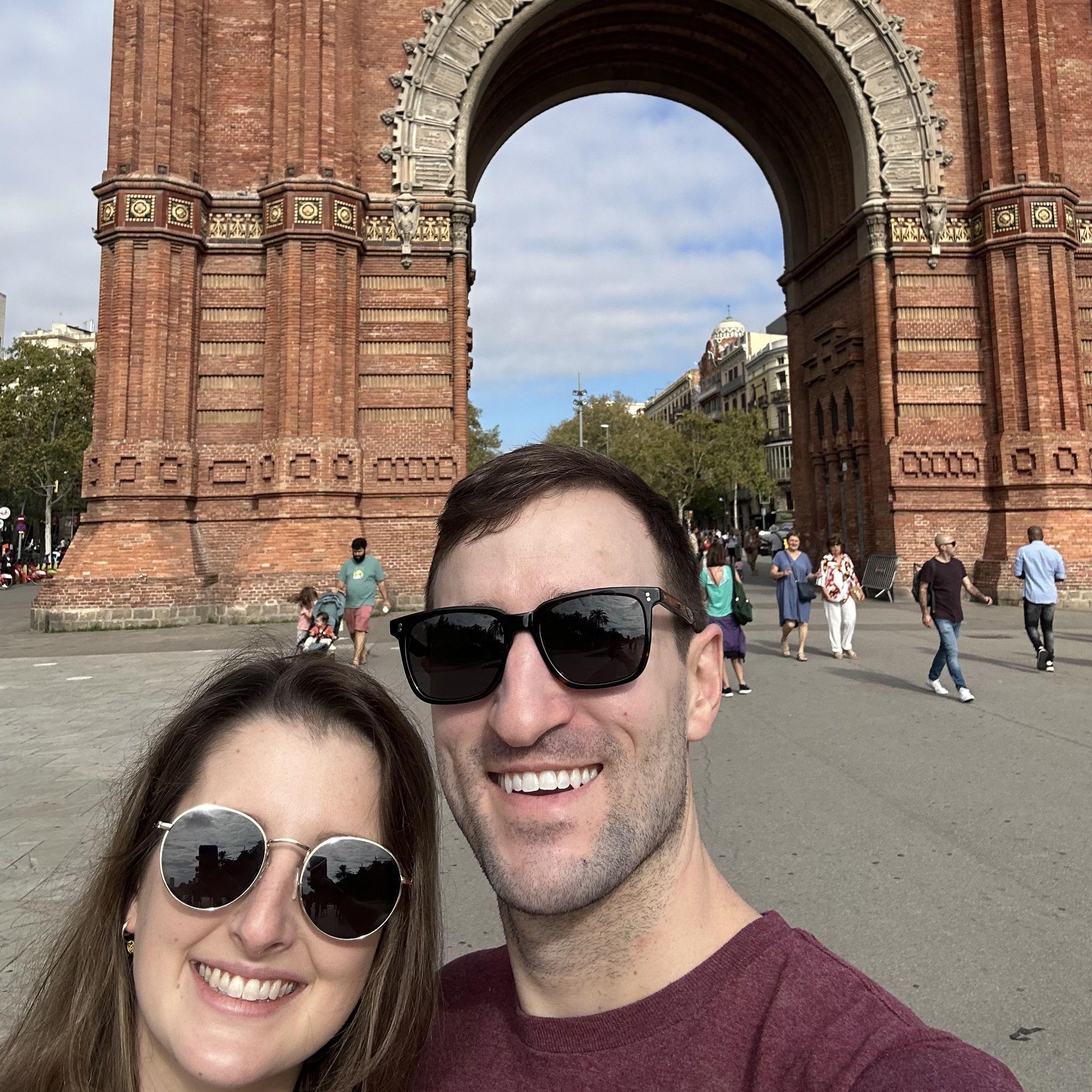 Arc de Triomf in Barcelona, Spain - 9/25/2023