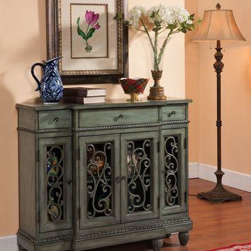 Hood Gray & Metal Cupboard