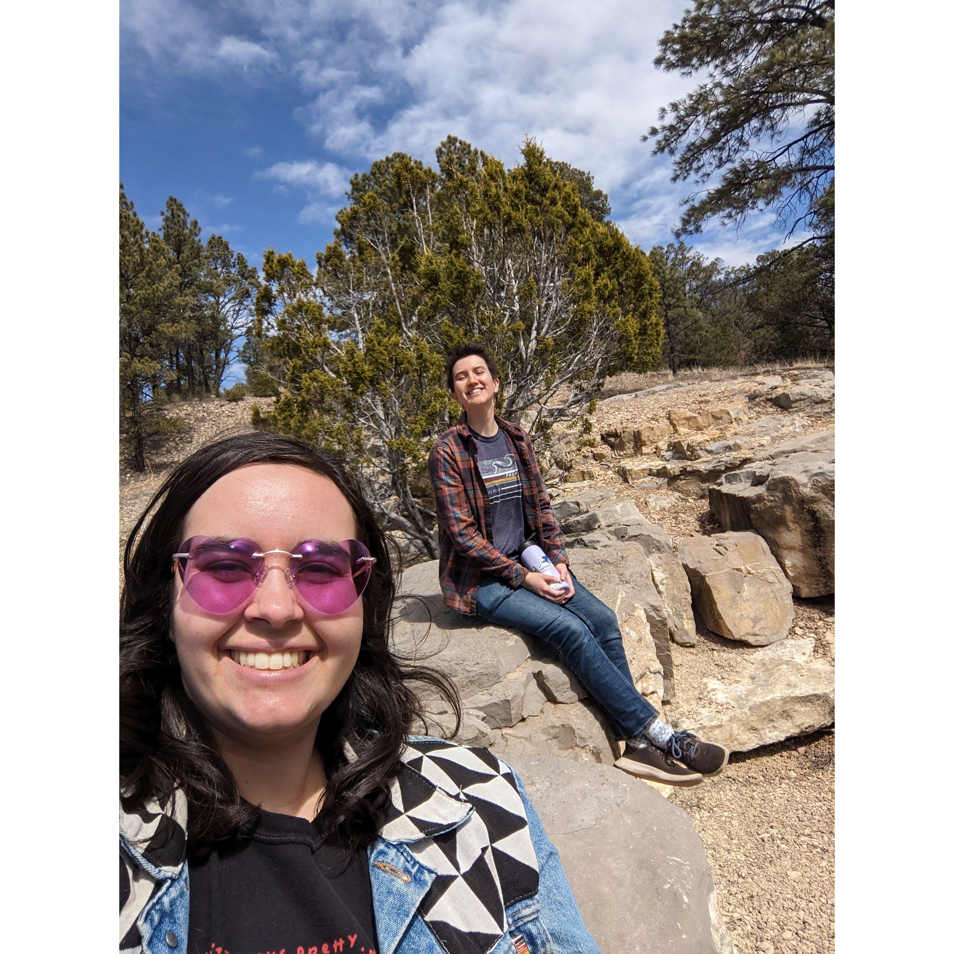 On a tiny hike in the East Mountains of NM, spring 2023