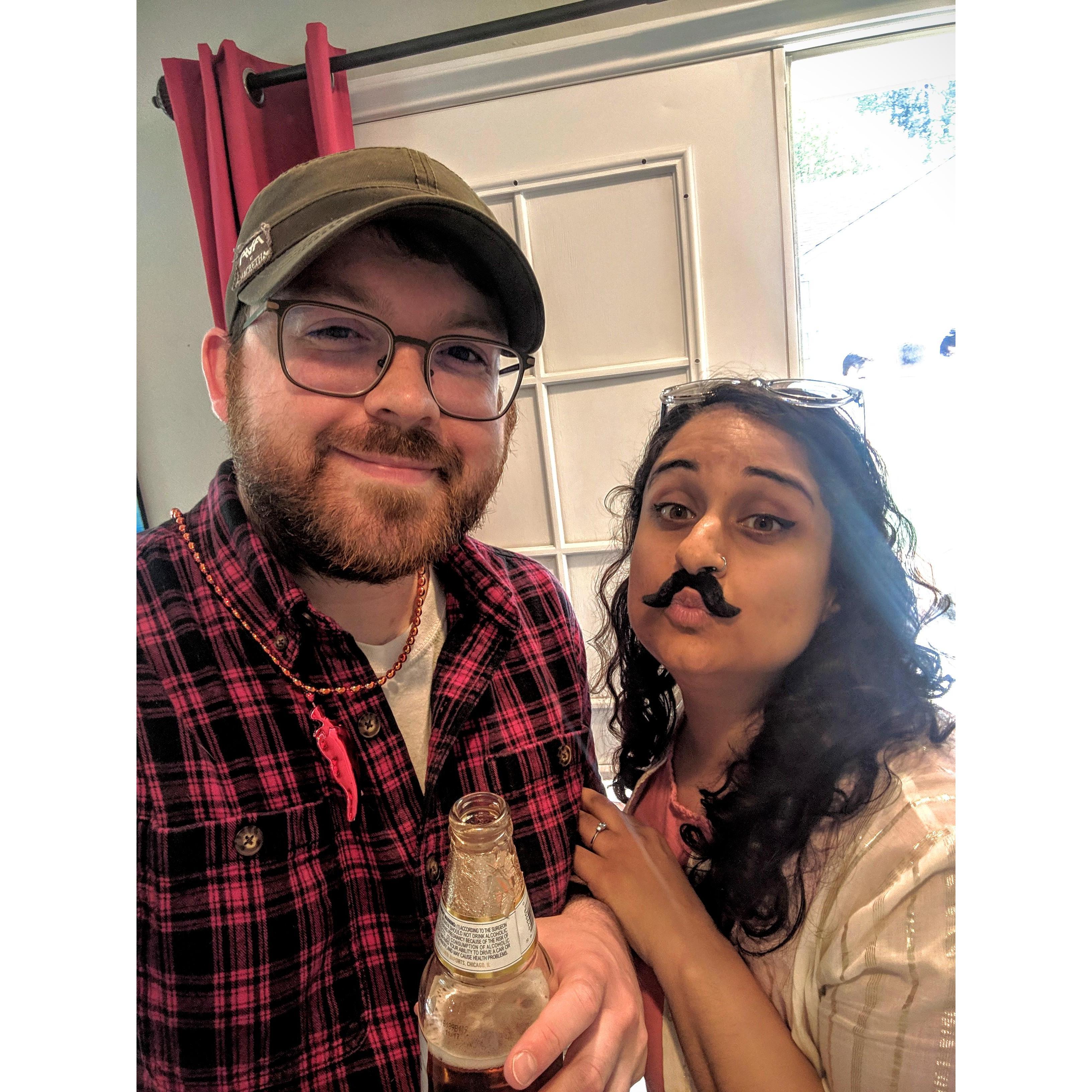 Who has the better 'stache?