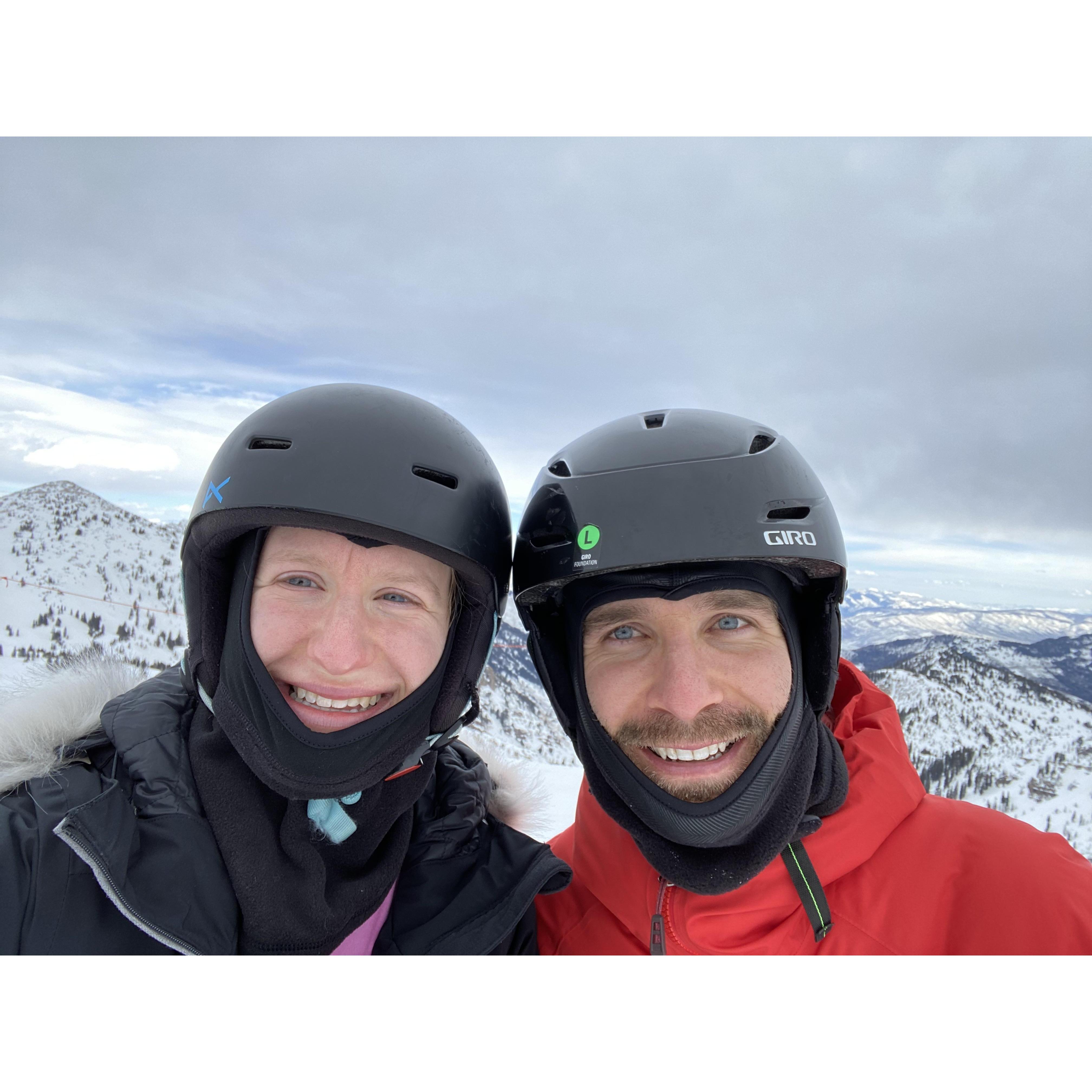 One of our favorite trips together was skiing in Utah riiight before the Covid shutdown.