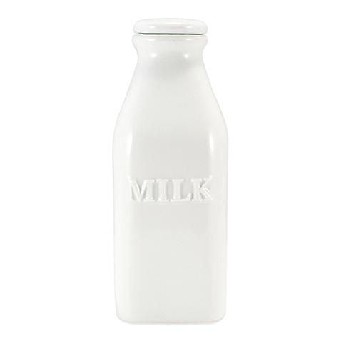 Everyday White® by Fitz and Floyd® Milk Bottle