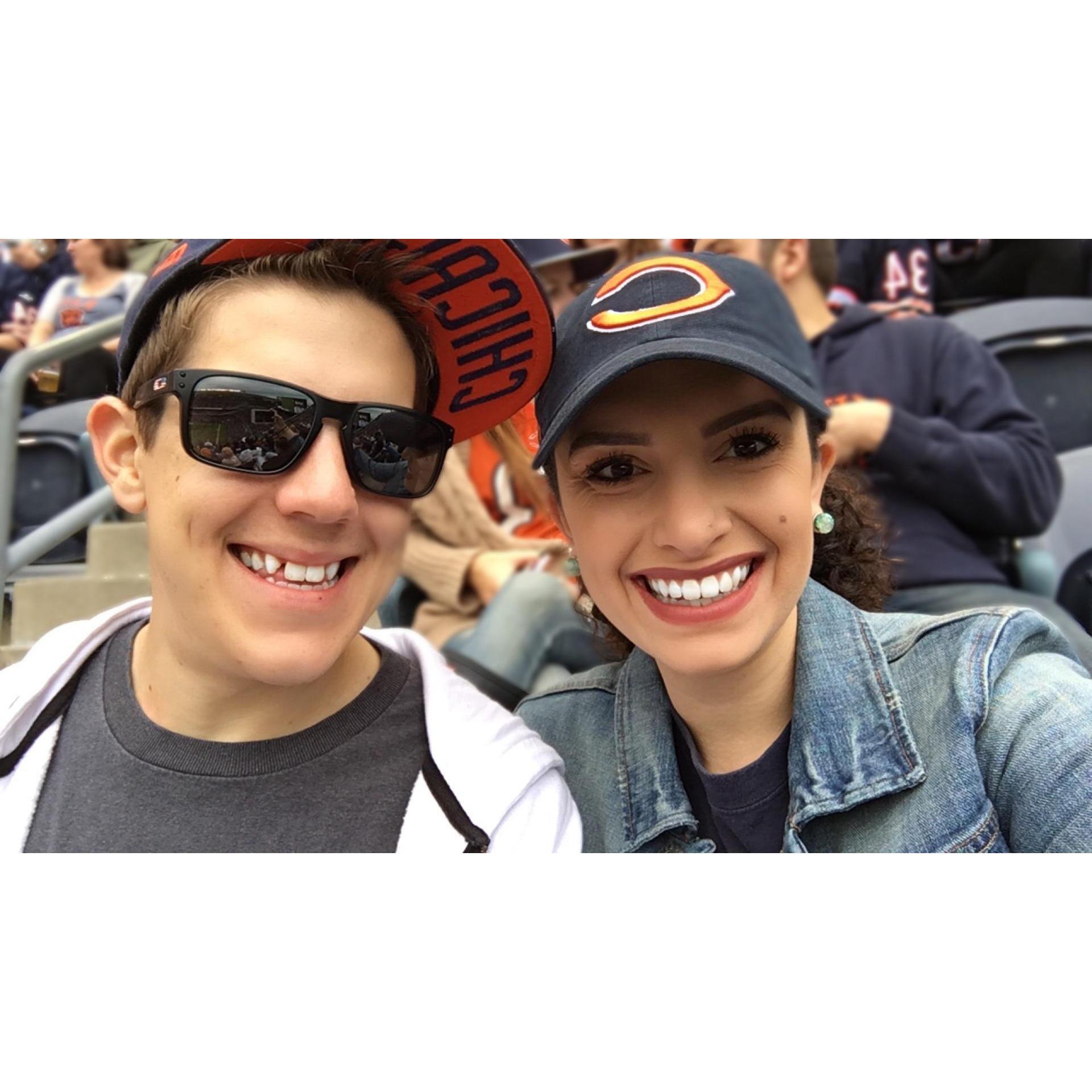 Our first Bear's game together