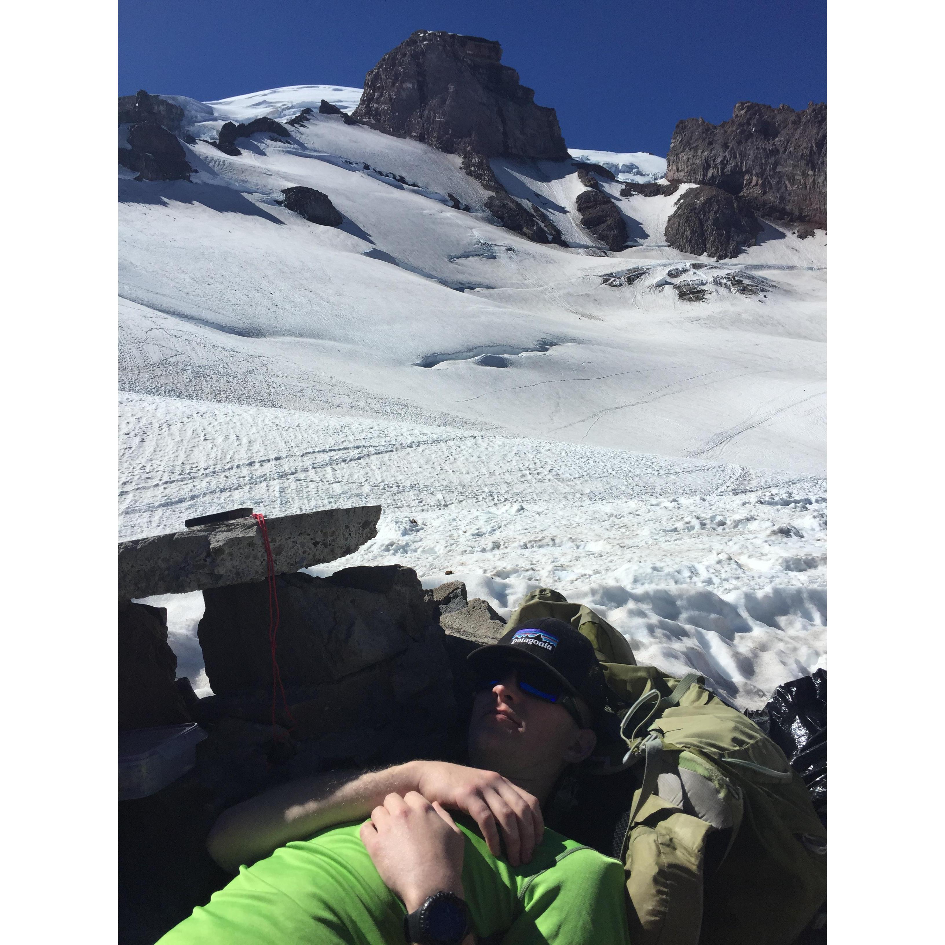 Evan's First time at Camp Muir