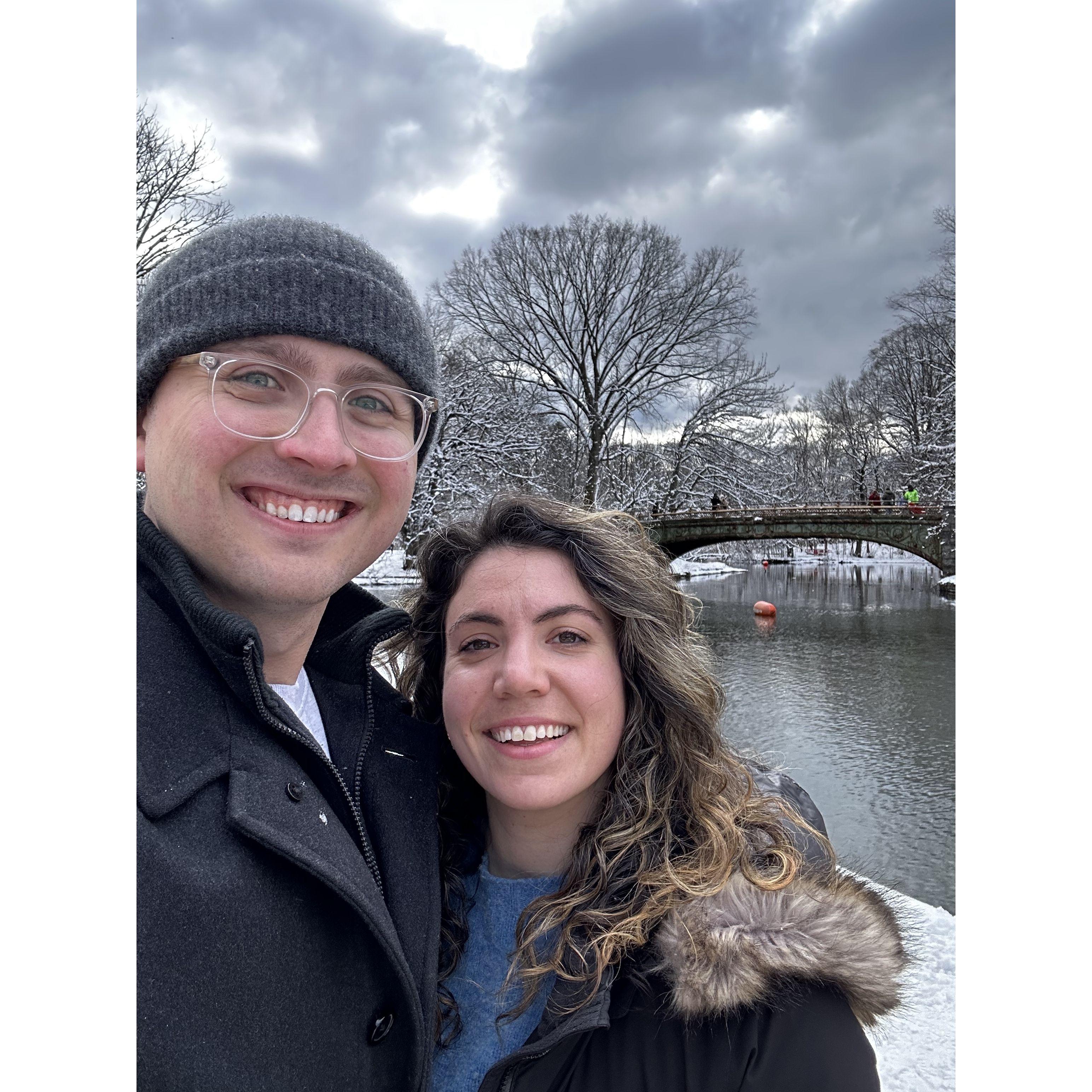 Our first NYC snow day