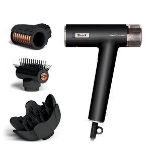 Shark SpeedStyle Pro Professional Performance High-Velocity Hair Dryer System with Scalp Shield and IQ Speed Styling & Drying Suite, Curly and Coily Hair, Lightweight, Ionic, No Heat Damage, HD732