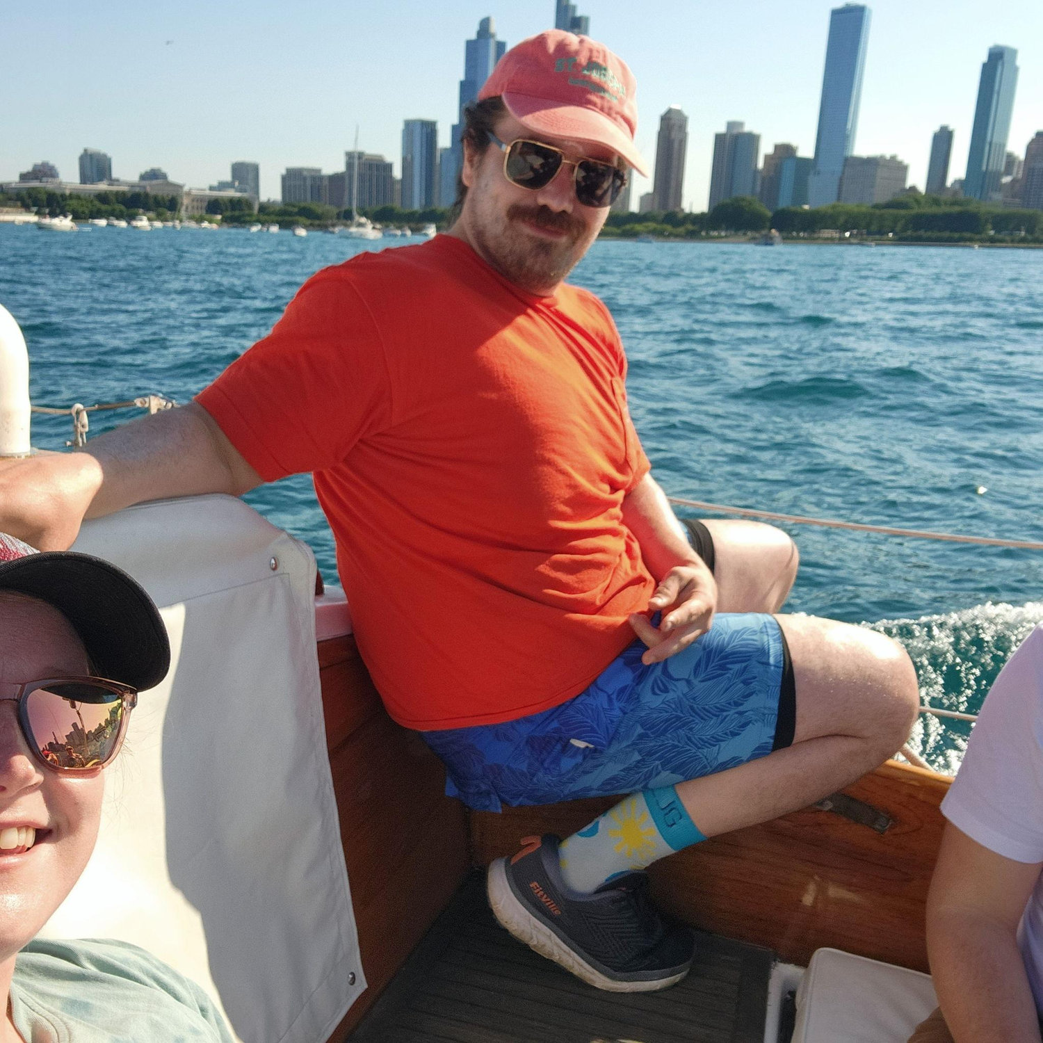 Taking the boat out for a lovely sail in Chicago!