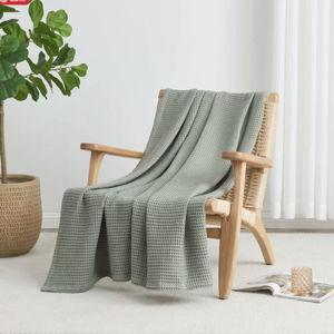 Cotton Waffle Weave All-Season Bed Blanket
