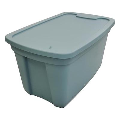 Style Selections 18-Gallon (72-Quart) Blue Tote with Standard Snap Lid