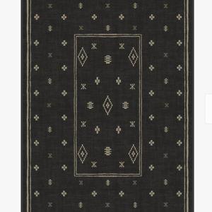 Alma Black Tufted Rug | Ruggable