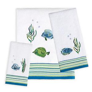 Saturday Knight Atlantis Hand Towel in White