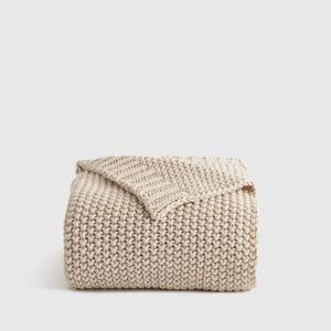 Cotton Fisherman Throw in Natural