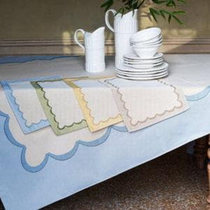 Tavola Blue Scalloped Placemats – Set of 4