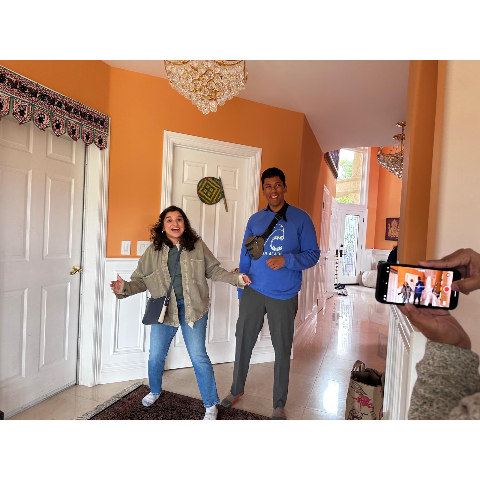 Akaash surprises Prianka with a family engagement party :)
