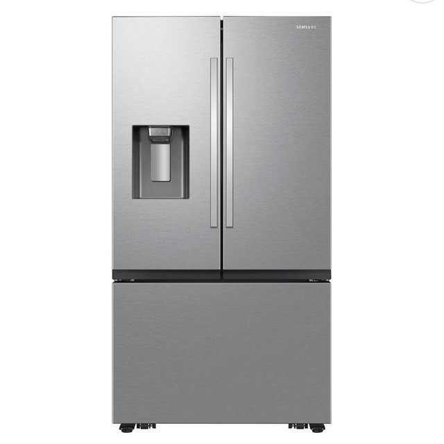Samsung - 31 cu. ft. 3-Door French Door Smart Refrigerator - Stainless Steel