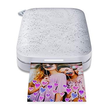 HP Sprocket Portable Photo Printer (2nd Edition) – Instantly Print 2x3 Sticky-Backed Photos from Your Phone – [Luna Pearl] [1AS85A]