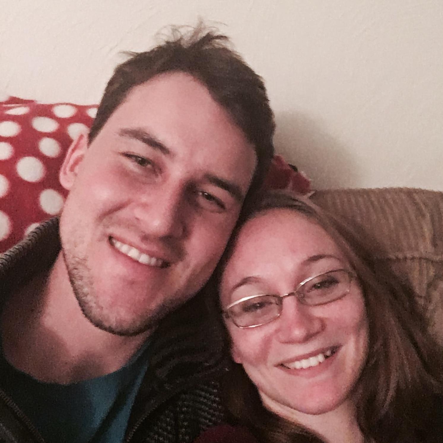 The first photo we ever took together in January 2017! Taken so that Katie's grandparents could see what Max looked like.